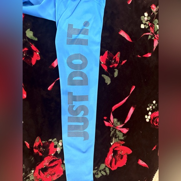 NIKE PRO DRI-FIT 1/3 Zip Long Sleeve Jacket Blue Size Large!! - Picture 4 of 5